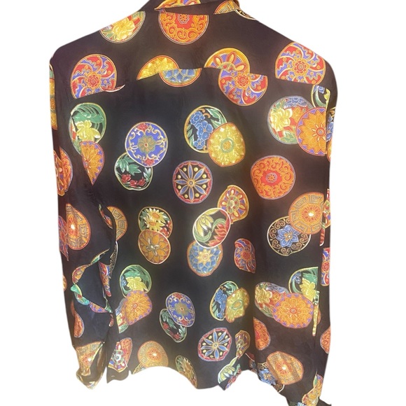 VINTAGE JERRY SHERMAN 100%SILK MEDIUM - Picture 3 of 5